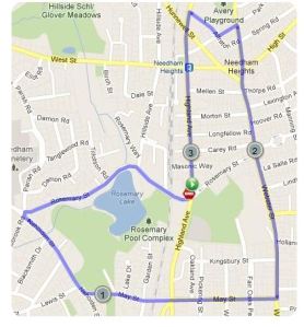 Charles River YMCA 5k Race Course