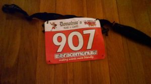 Donohues Turkey Trot 2016 5K Race Bib
